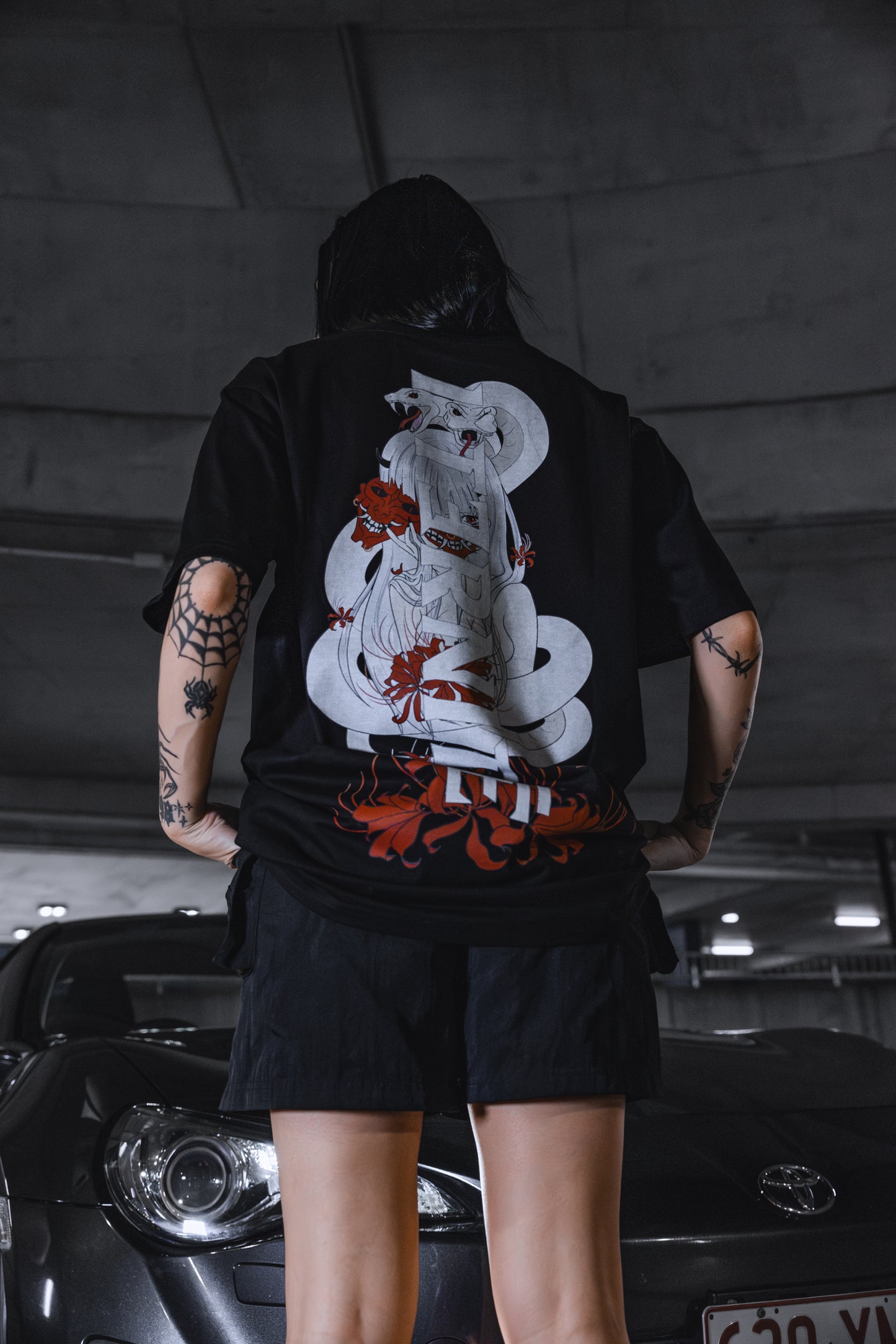 HEBI AKUMA TEE - Black