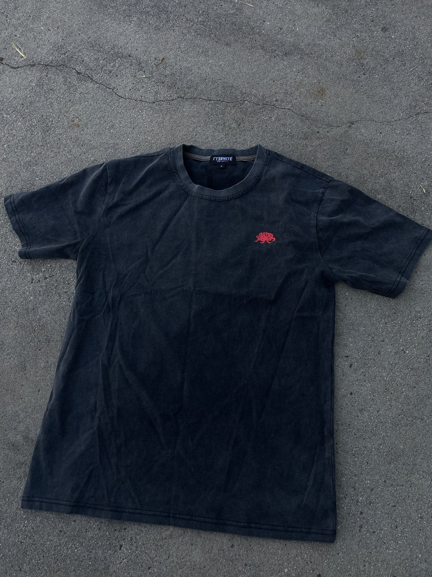 TWOFOLD TEE - Washed Black